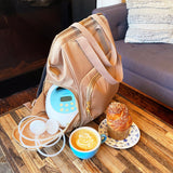 Norah Breast Pump Backpack (Latte) Milk & Baby