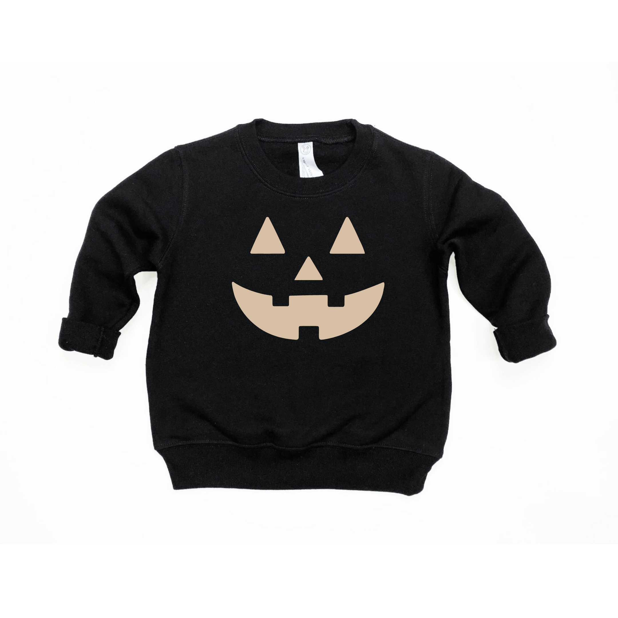 Neutral Jack-O-Lantern Baby/Kids Pullover | Milk & Baby