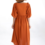 Burnt Orange Nursing Dress 2.0