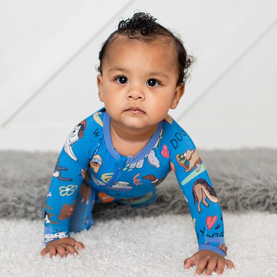 Puppy Pals Blue Footie | Milk & Baby