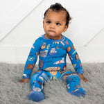 Puppy Pals Blue Footie | Milk & Baby