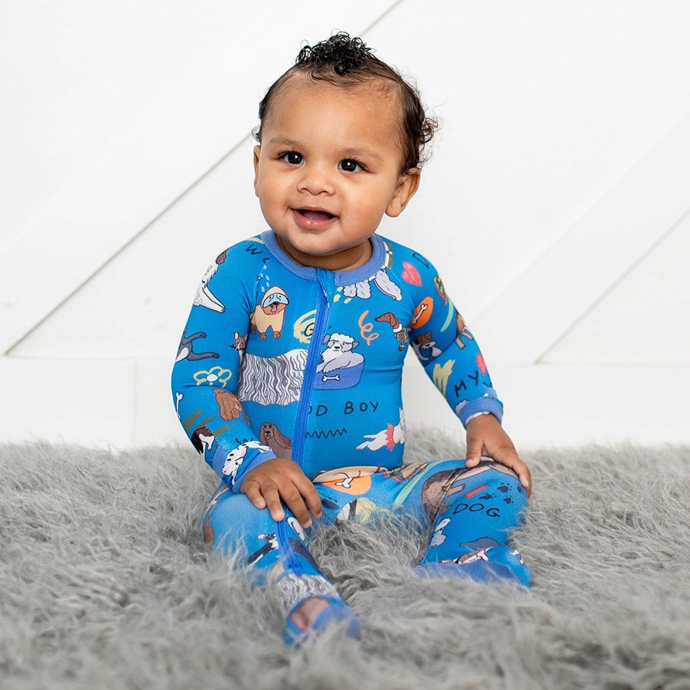 Puppy Pals Blue Footie | Milk & Baby