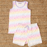 Aurora Mom Shorts set