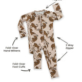 Roar Zipper Romper