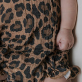 Forever French Baby Leopard Muslin Sleeveless Tank Baby Romper | Milk & Baby
