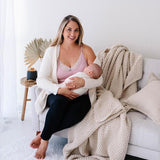 Rose & White Lace Nursing Camisole - Milk & Baby 