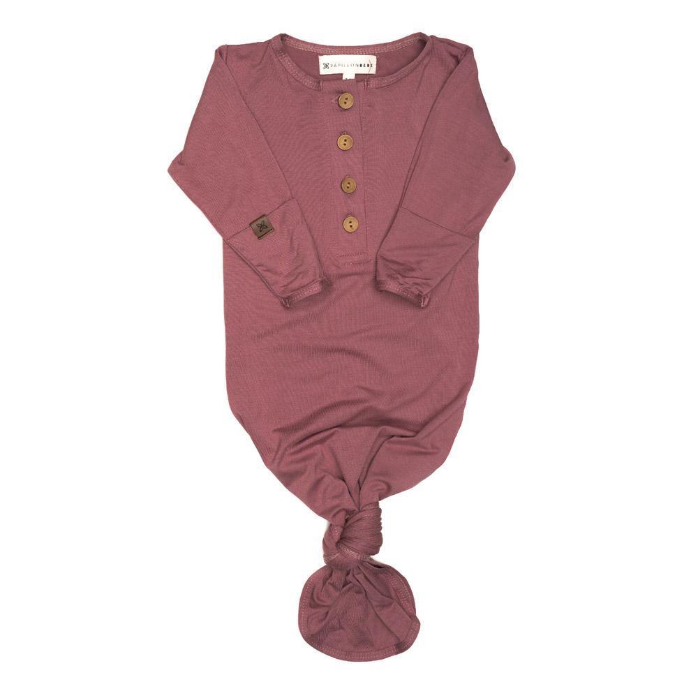 Rose Everything Knotted Newborn Gown | Milk & Baby