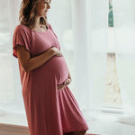 Rose Pink Labor & Delivery Gown - Milk & Baby