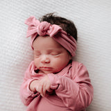 Rose Knotted Newborn Baby Gown