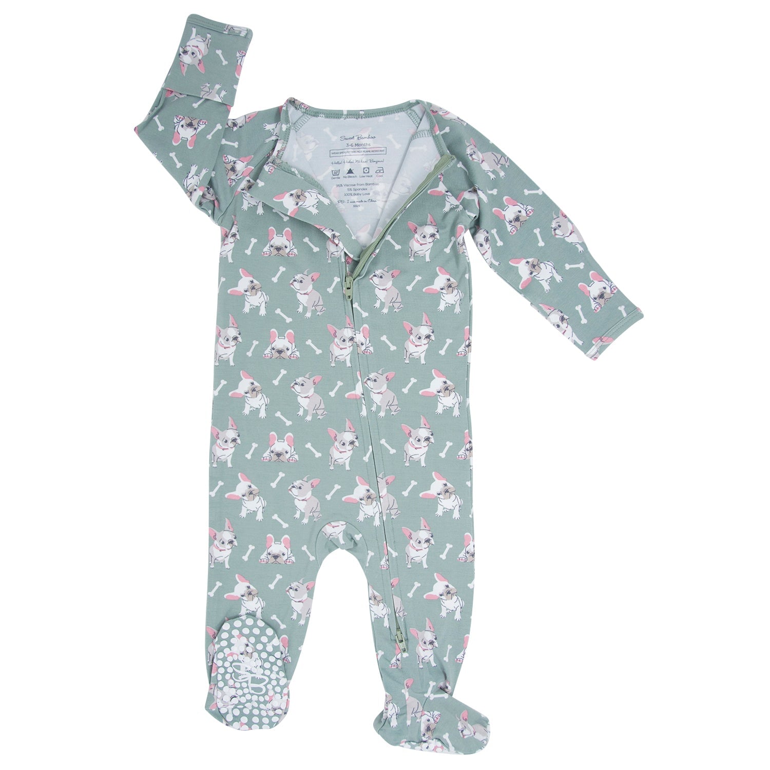 Ruff and Stuff Zipper Footie | Milk & Baby