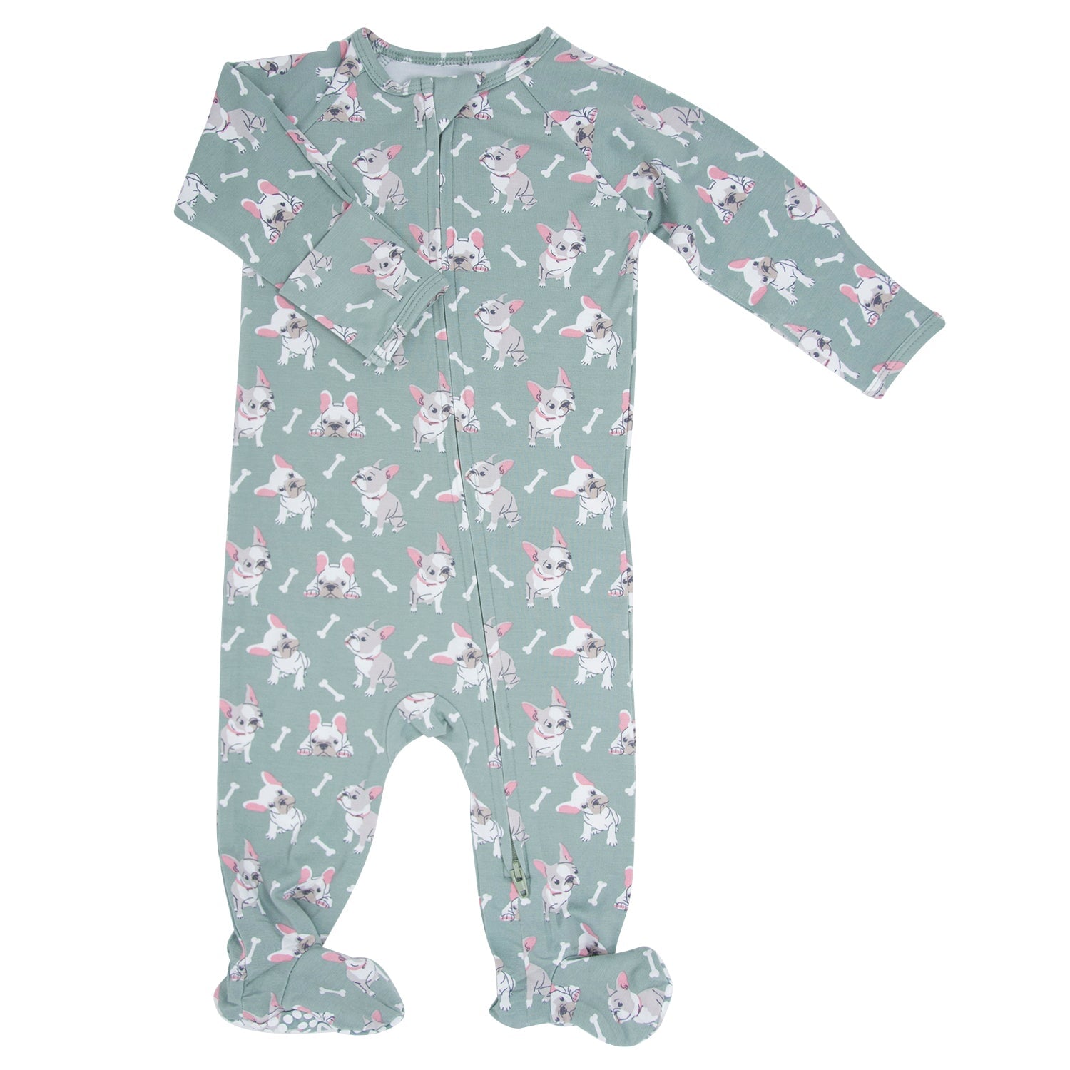 Ruff and Stuff Zipper Footie | Milk & Baby