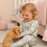 Ruff and Stuff Zipper Footie | Milk & Baby