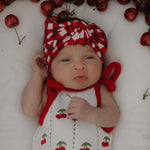 Scarlet Gingham | Bamboo Head Wrap | Milk & Baby