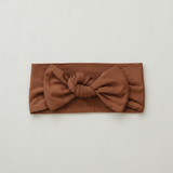 Rust Bamboo Head Wrap - Minimal Flat Lay