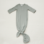 Sage Bamboo Knotted Gown - Minimal Flat Lay