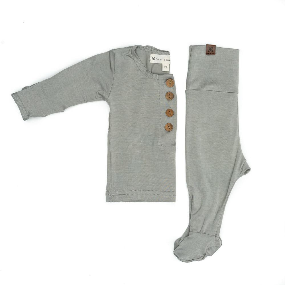 Sage Everything Newborn Top & Bottom | Milk & Baby