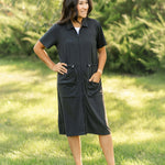 Scout Zip Front Athletic Midi Dress | Milk & Baby