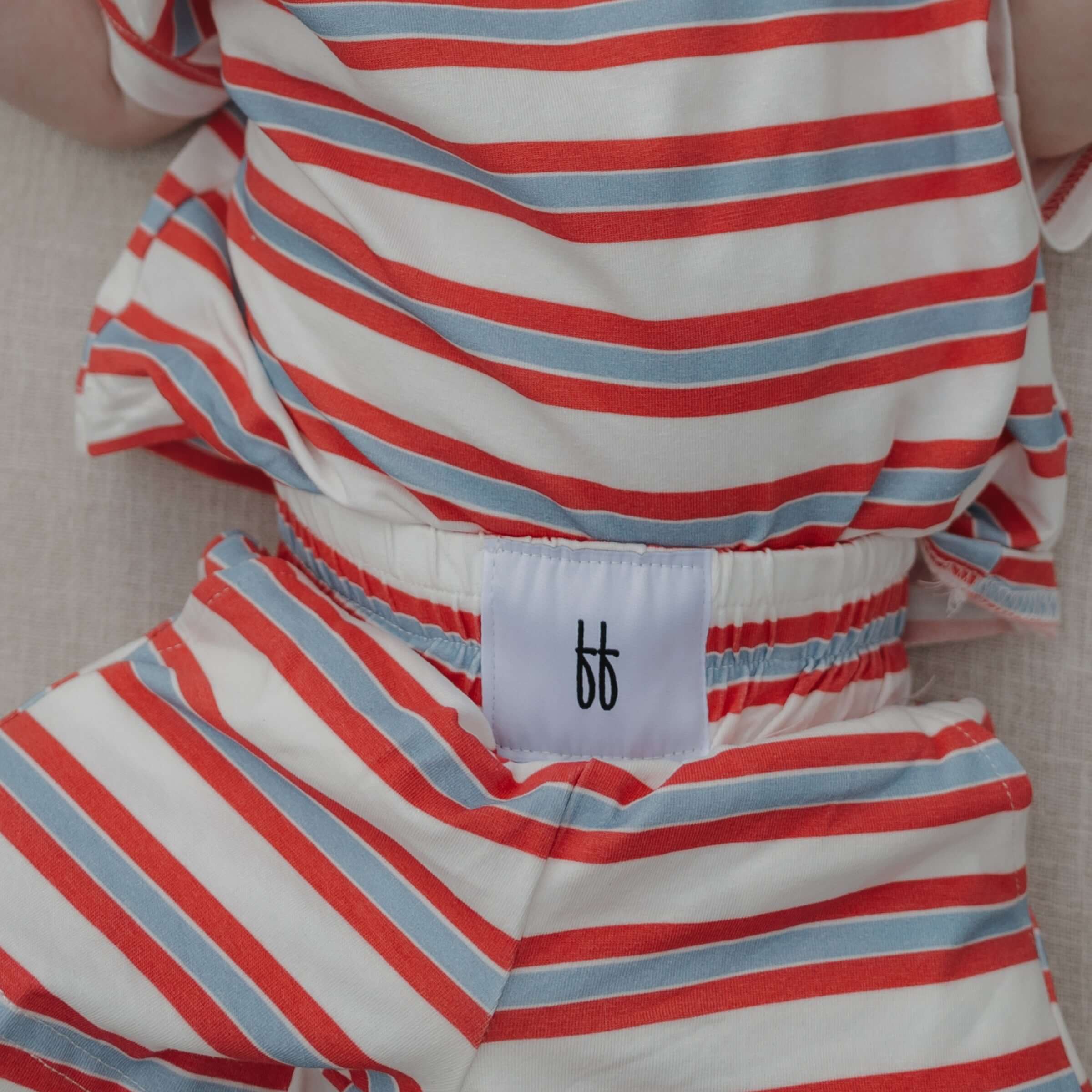 Heritage Stripe | Child Short Set | Milk & Baby