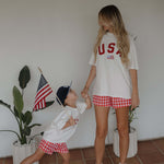 USA | Adult Cotton Tee | Milk & Baby