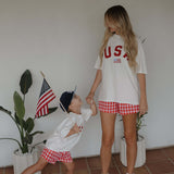 USA | Adult Cotton Tee | Milk & Baby