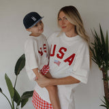 USA | Adult Cotton Tee | Milk & Baby