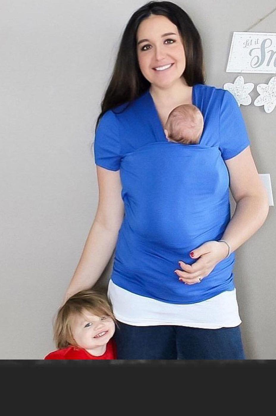 Skin To Skin Kangaroo T-Shirt & Nursing in Orchid | Milk & Baby