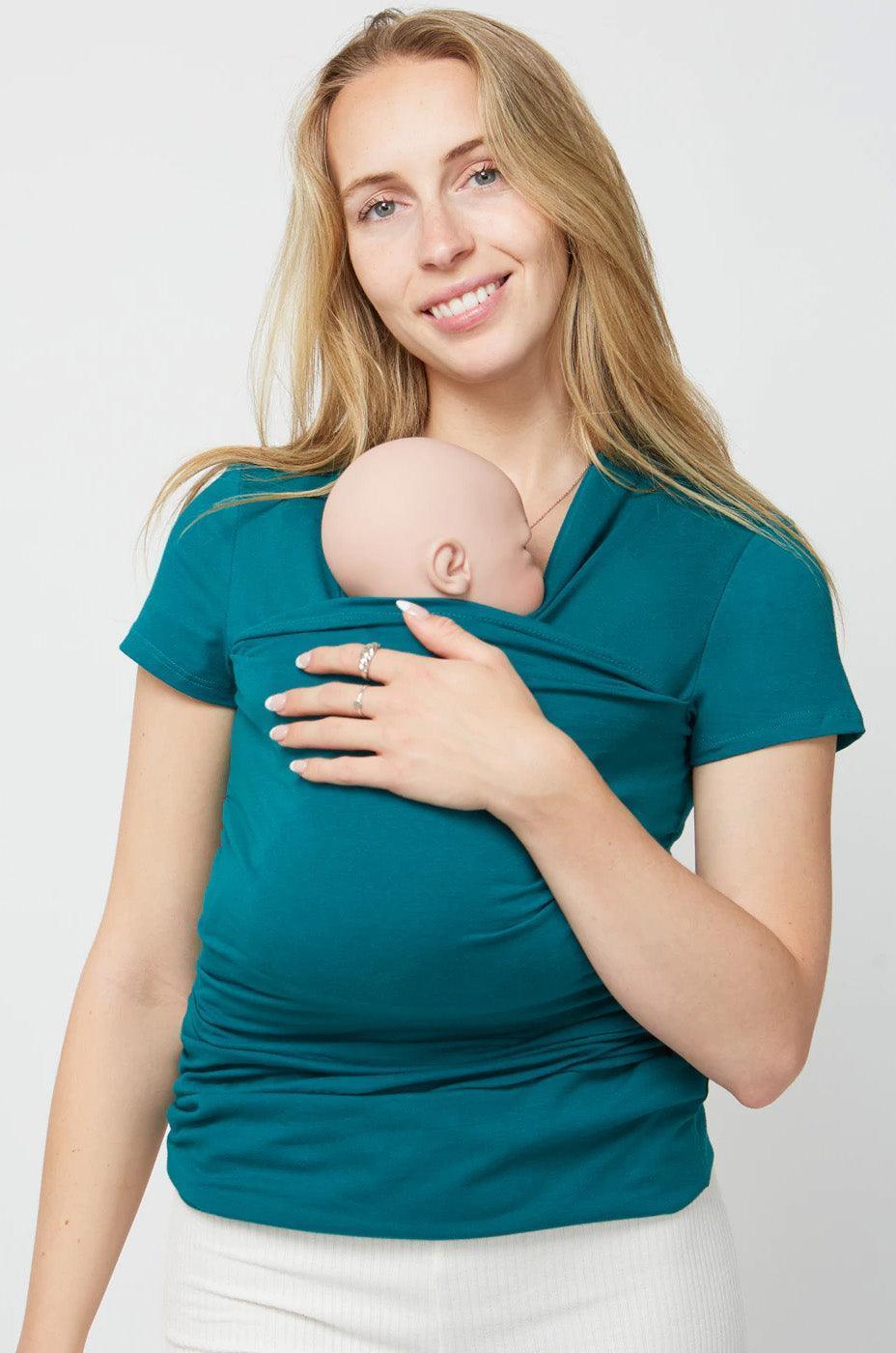 Skin To Skin Kangaroo T-Shirt & Nursing in Orchid | Milk & Baby