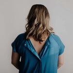 Blue Labor & Delivery Gown | Milk & Baby