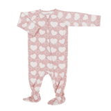 So Much Love Zipper Footie | Milk & Baby