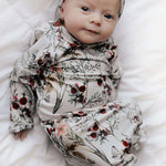 Floral Knotted Gown Set | Milk & Baby