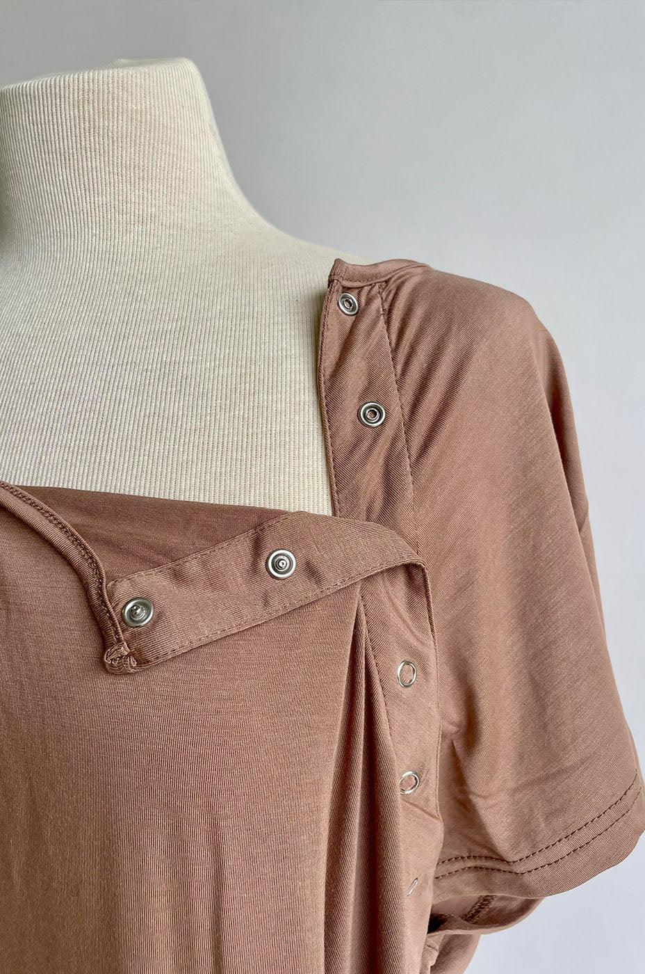 Soft as Butter Labor & Delivery Gown in Mocha | Milk & Baby
