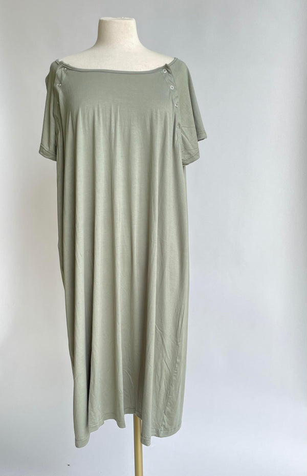 Soft as Butter Labor & Delivery Gown in Sage - Milk & Baby 