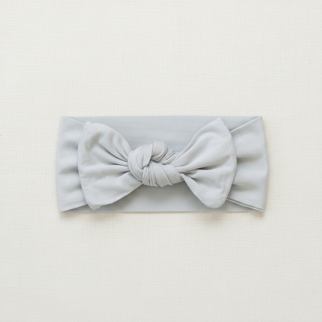 Stone Bamboo Head Wrap - Minimal Flat Lay
