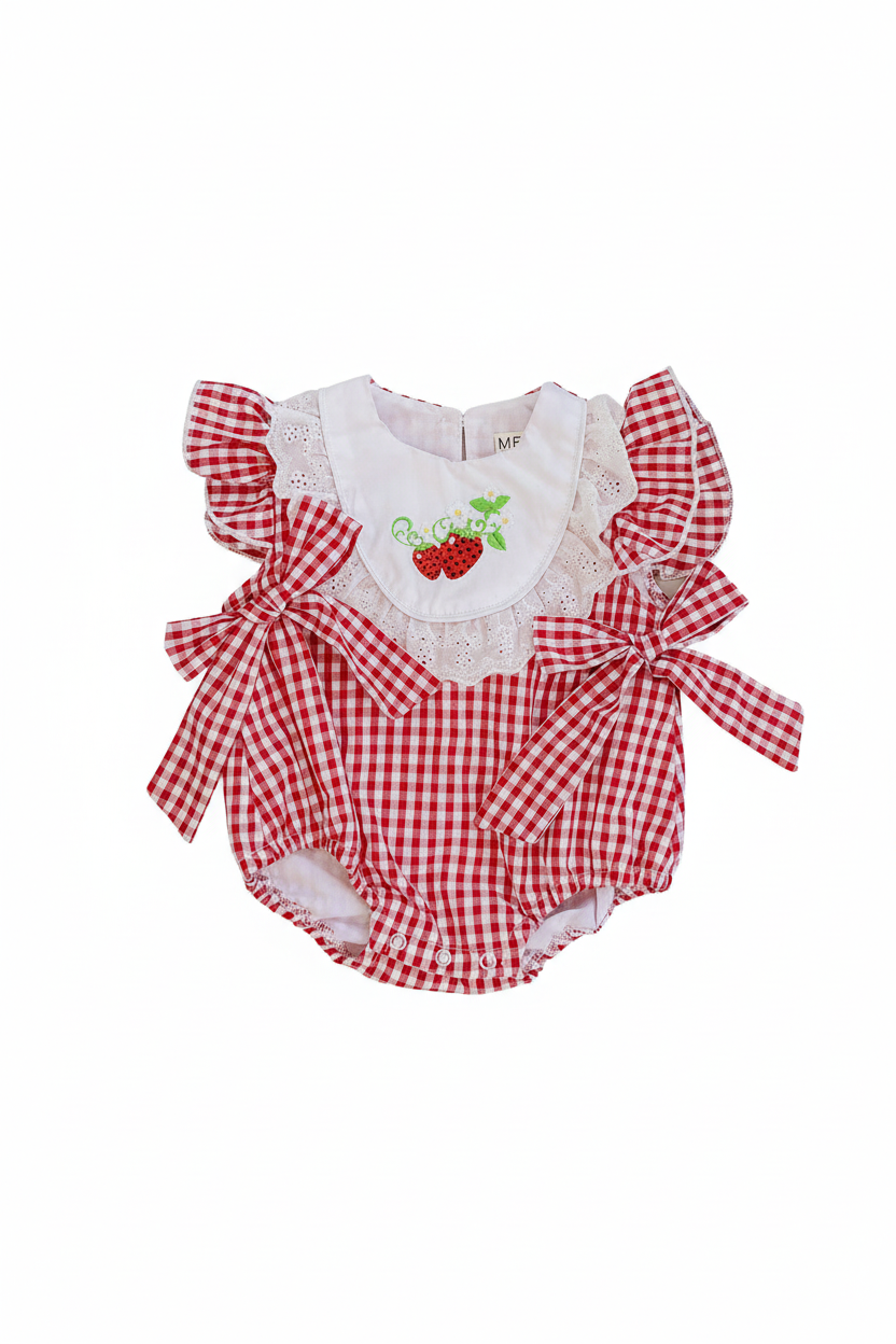 Strawberry Romper - Vertical
