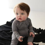 Street Micro Check | Bamboo Zip Pajamas