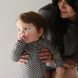 Street Micro Check | Bamboo Zip Pajamas