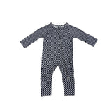 Street Micro Check | Bamboo Zip Pajamas