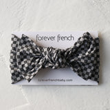 Street Micro Check | Bamboo Head Wrap