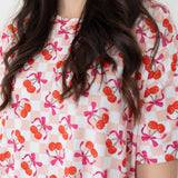 Sweet Cherry Love Weekender Shorts Set