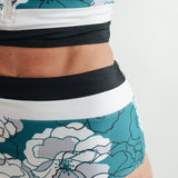 Moderate Coverage High Waist Bikini Bottoms