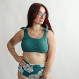 Tie Shoulder Breastfeeding Bikini Swimsuit Top