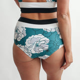 Moderate Coverage High Waist Bikini Bottoms