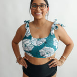 Tie Shoulder Breastfeeding Bikini Swimsuit Top