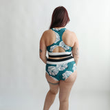 Moderate Coverage High Waist Bikini Bottoms