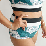 Moderate Coverage High Waist Bikini Bottoms