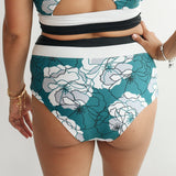Moderate Coverage High Waist Bikini Bottoms