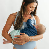 One Piece Zip Up Breastfeeding Swimsuit