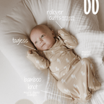 Tan Lightning Bolt | Bamboo Knotted Gown | Milk & Baby
