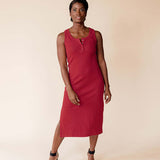 Organic Cotton Ribbed Knit Maternity to Nursing Tank Dress | Milk & Baby