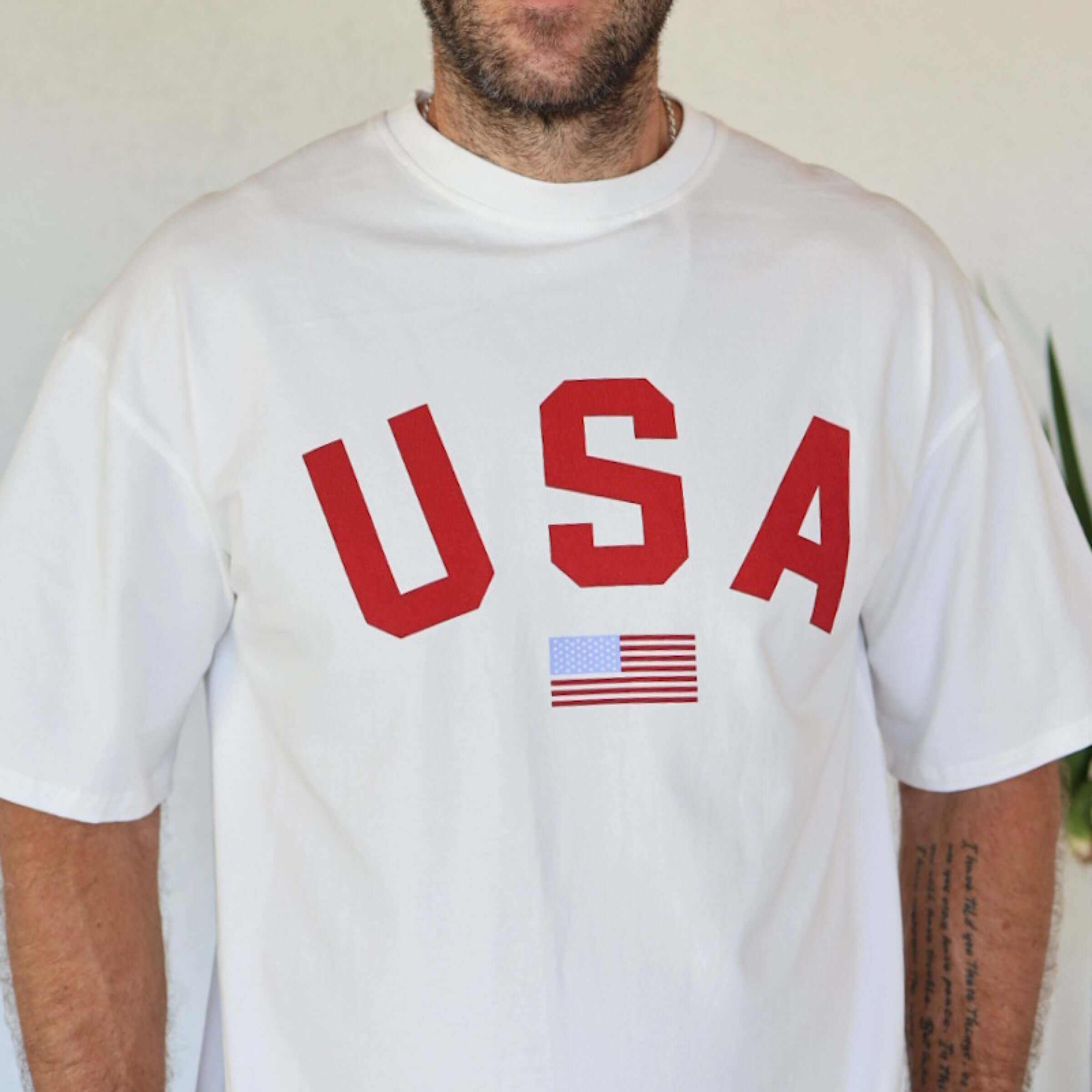 USA | Adult Cotton Tee | Milk & Baby